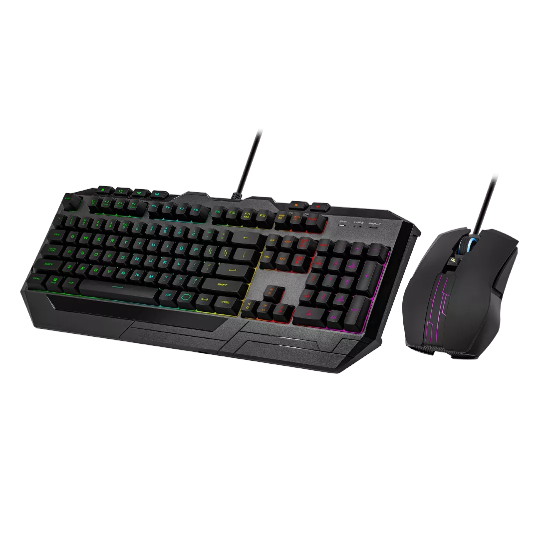 Cooler Master perifērijas ierīces DEVASTATOR 3 RGB tastatūra Spēļu USB QWERTZ vācu melns