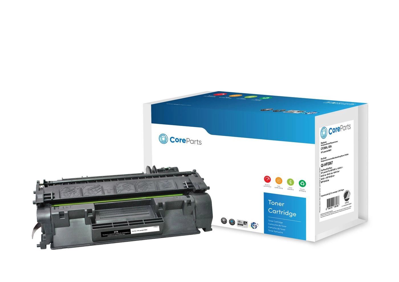 CoreParts Toner Black CF280A QI-HP2067 5704174138136
