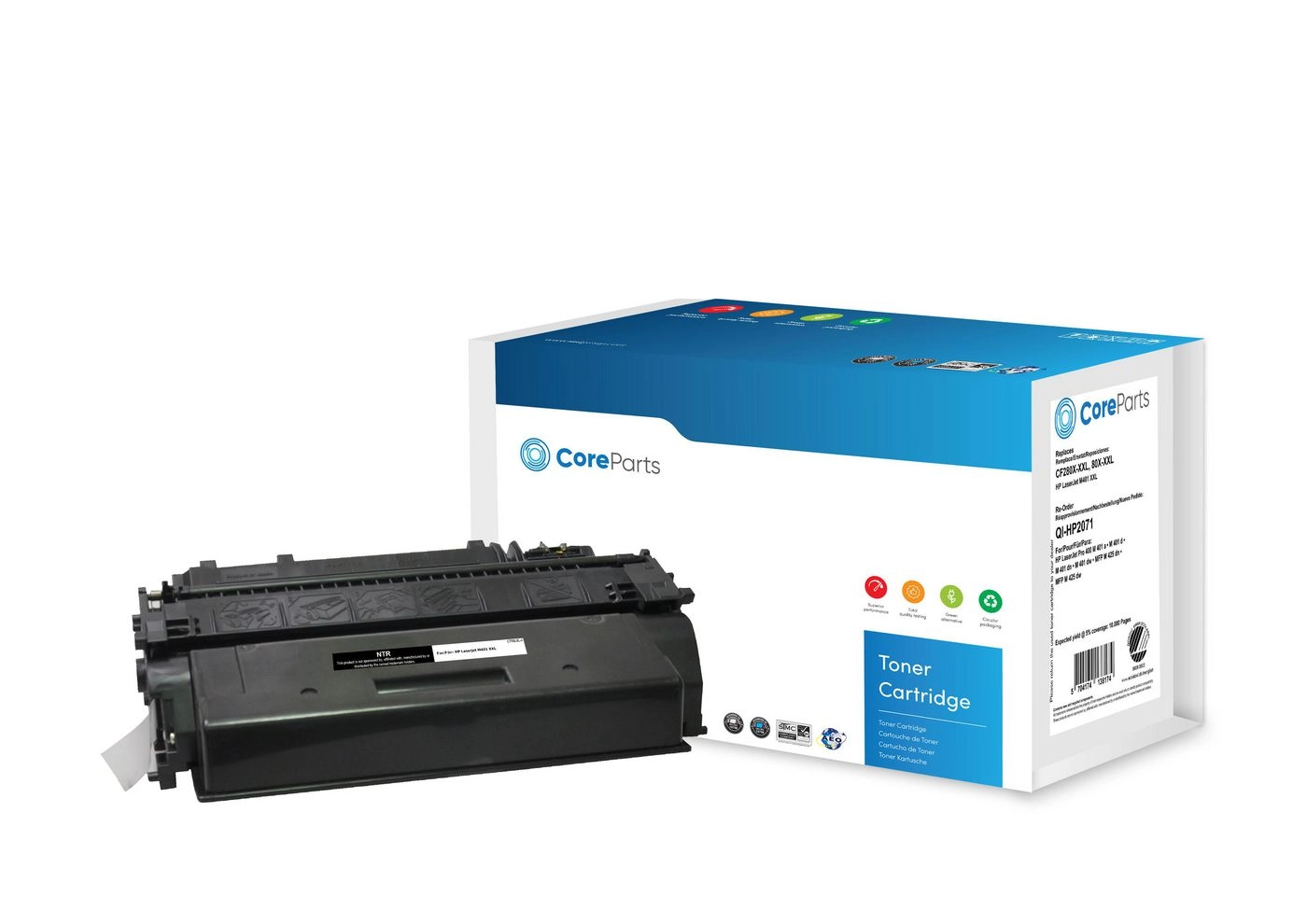 CoreParts Toner Black CF280X-XXL QI-HP2071 5704174138174