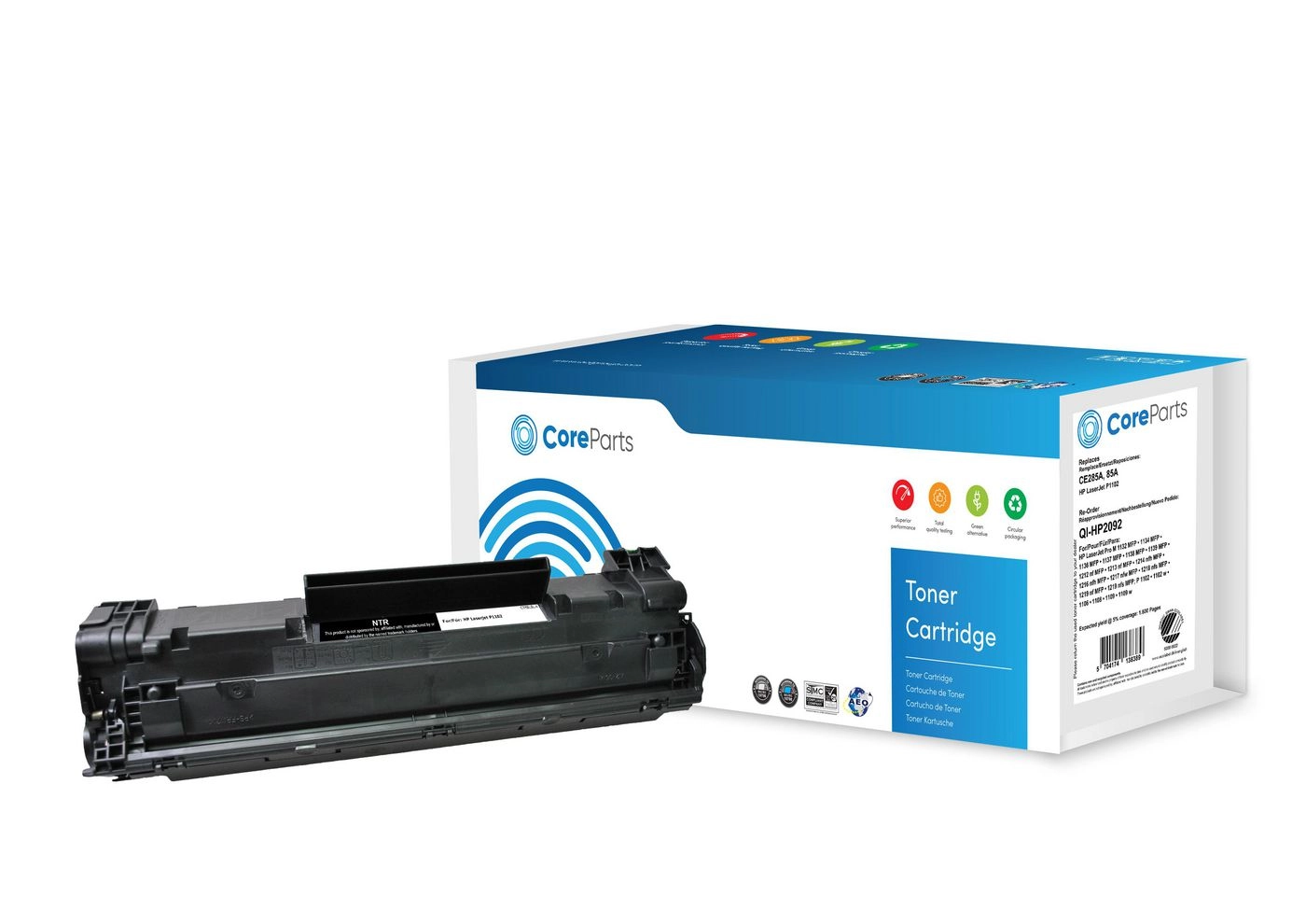 CoreParts Toner Black CE285A QI-HP2092 5704174138389