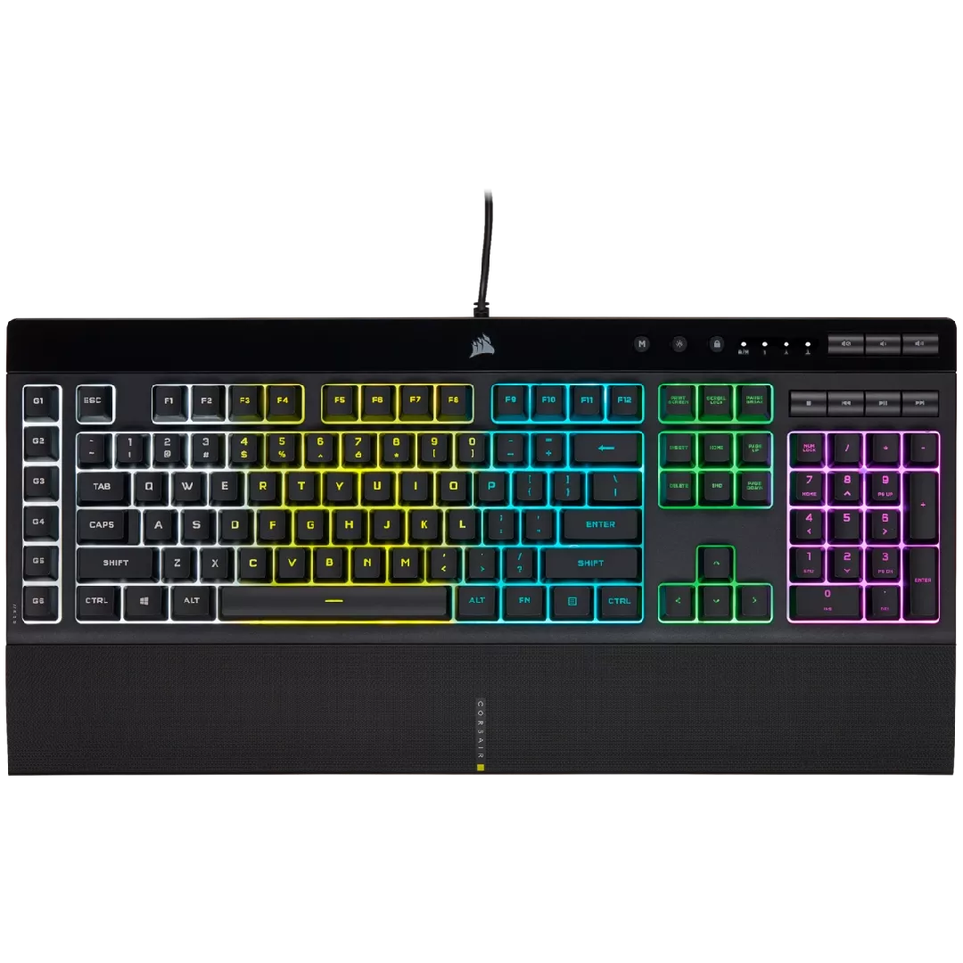 Corsair K55 RGB PRO tastatūra Gaming USB QWERTZ German Black