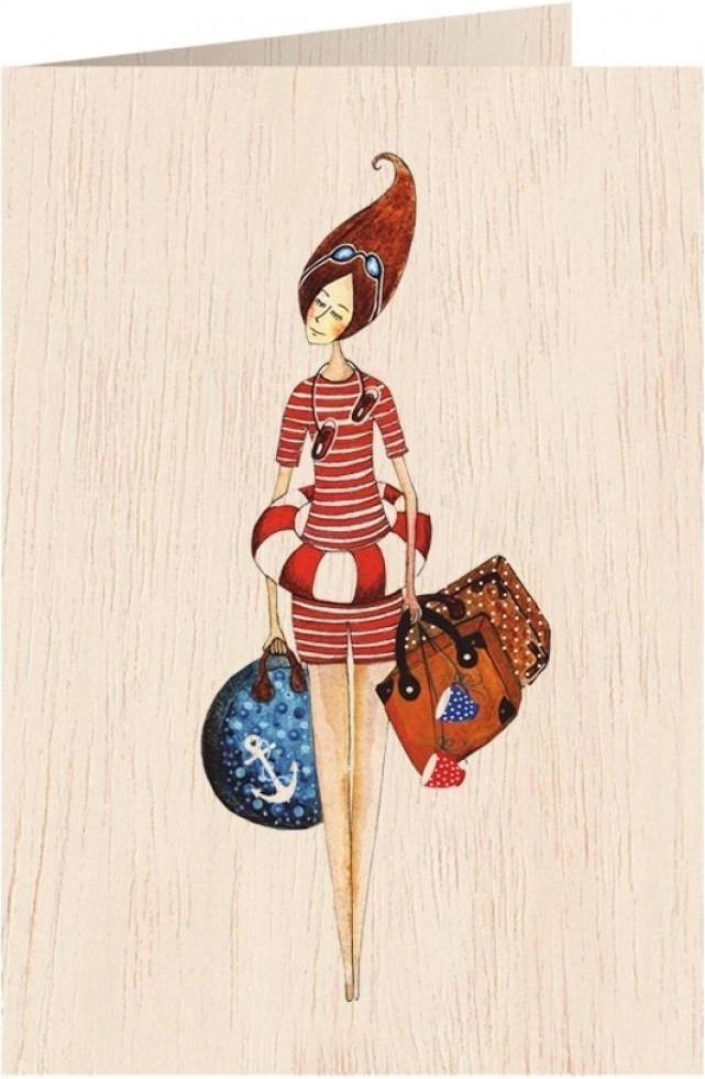 Cozywood C6 wooden card + Beach