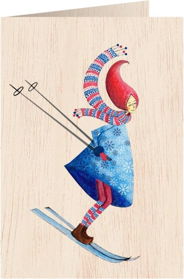 Cozywood Wooden card C6 + envelope