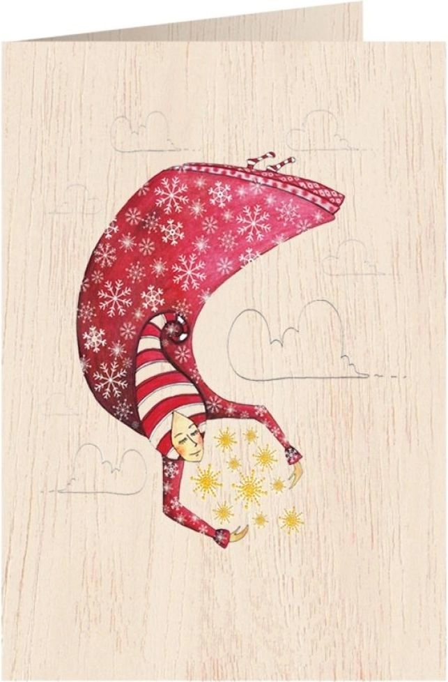 Cozywood Wooden card C6 + envelope