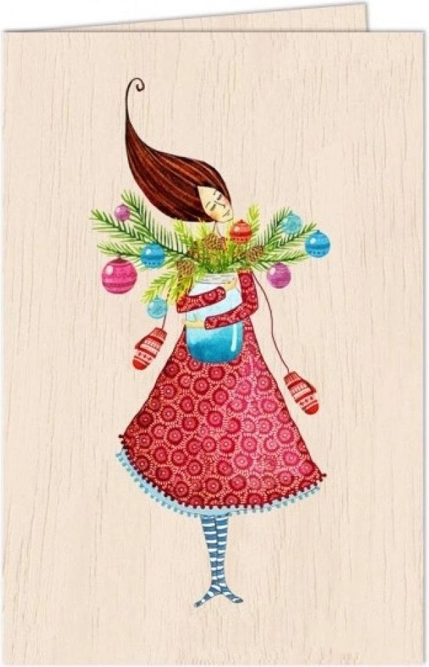 Cozywood Wooden card C6 + envelope