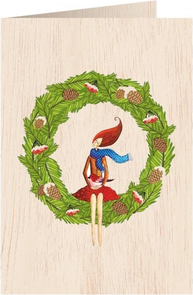 Cozywood Wooden card C6 + envelope