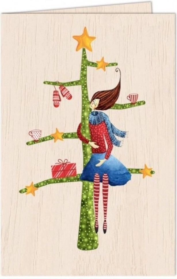 Cozywood Wooden card C6 + envelope