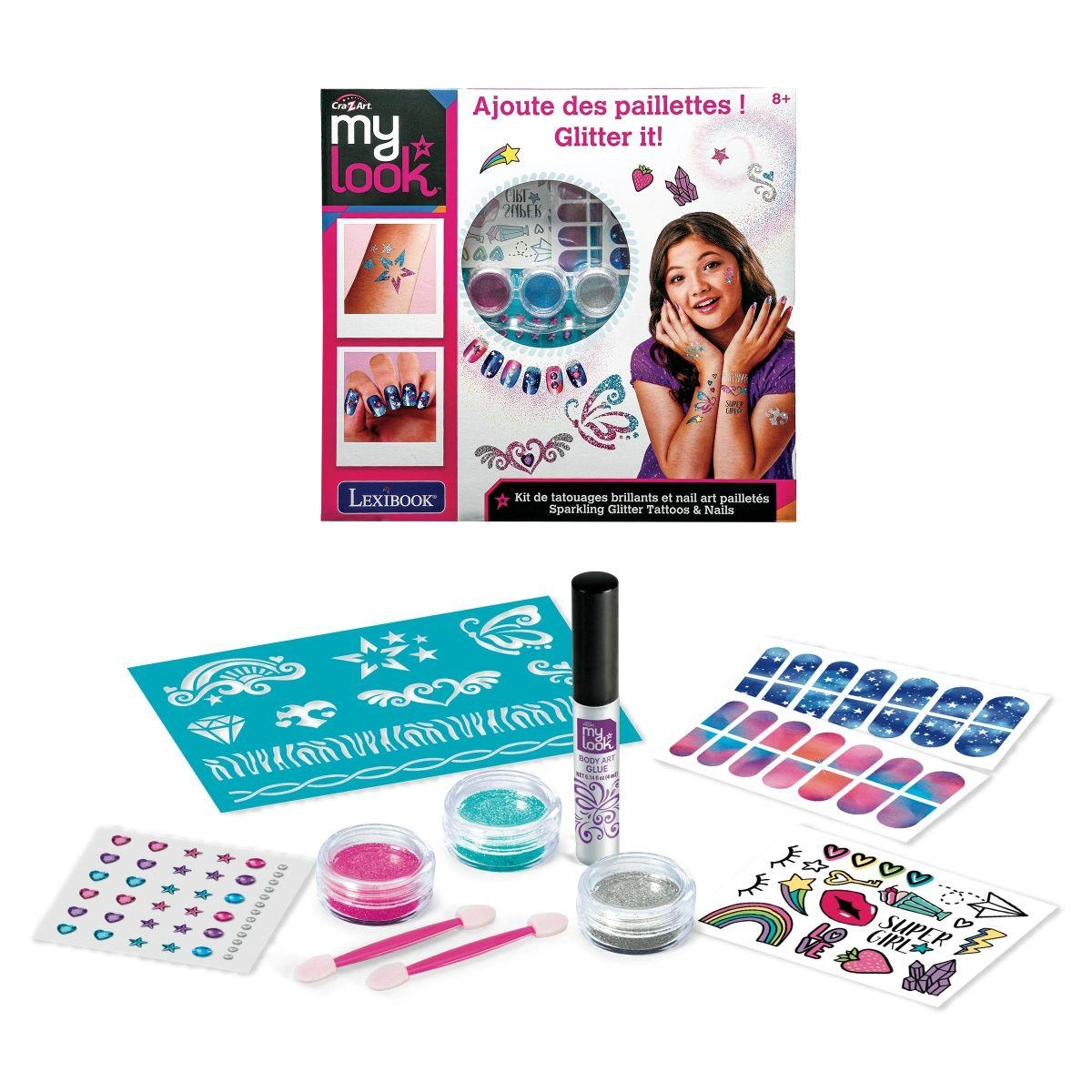 Cra-Z-Art - Sparkling Glitter Tattoos  Nails