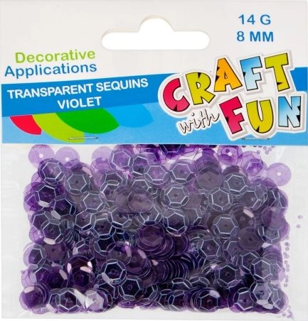 Craft with Fun CF CEKINY TRANSPARENT
