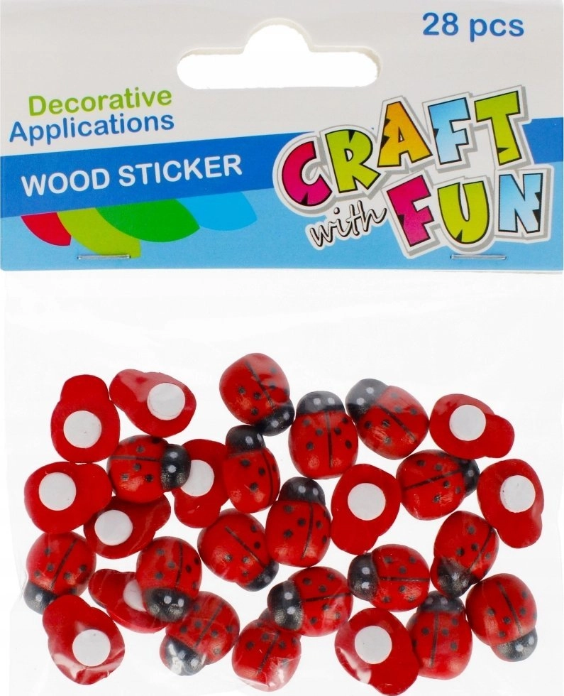 Craft with Fun WOOD DECORATION LADYBUG