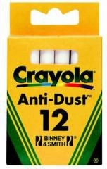 Crayola CRAYOLA Dusty-free white chalk 12