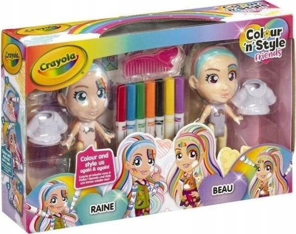 Figurki do malowania Tęczowe bliźniaczki Crayola