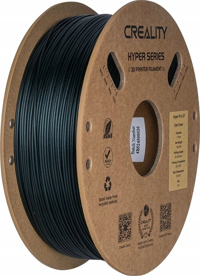 PLA-CF 1 75mm DARK GREEN 1KG
