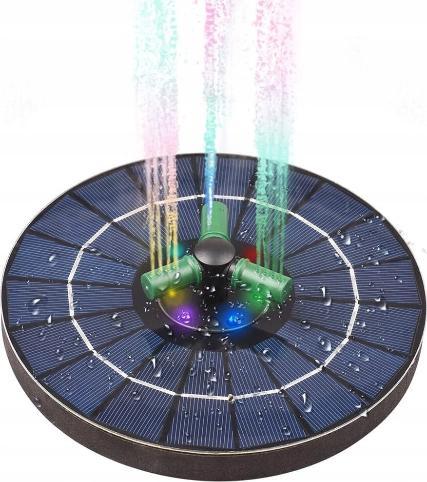 GOTEL Q33B GLOWING SOLAR RGB FOUNTAIN