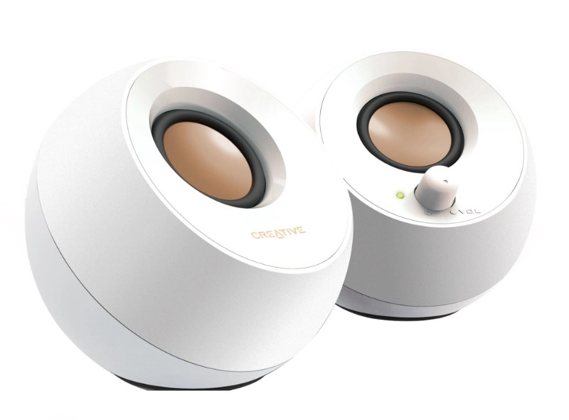 Creative Labs Pebble White Wired 4
