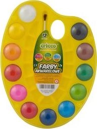 Cricco Watercolor paints 12 colors palette