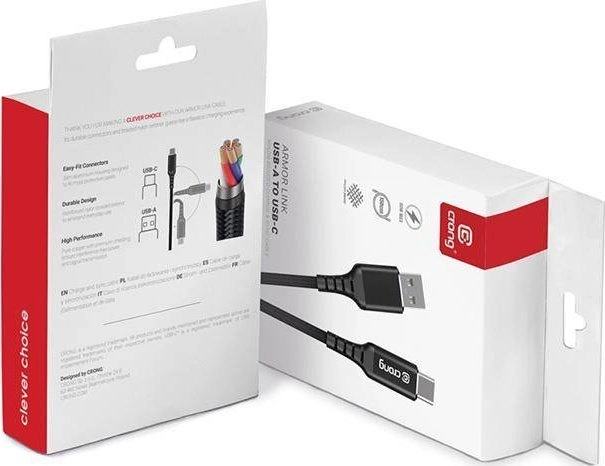 Kabel USB Crong USB-A - USB-C