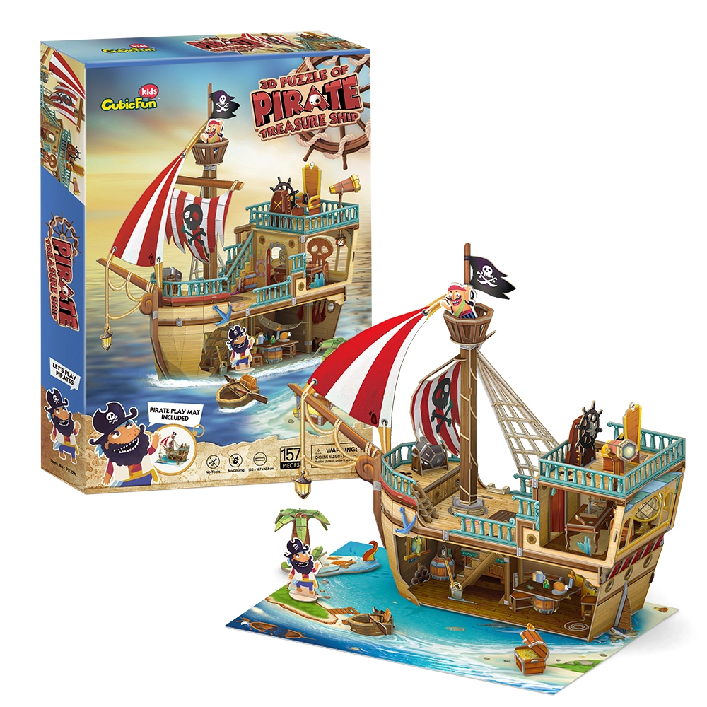 CubicFun Pirate Treasure Ship 3D puzzle