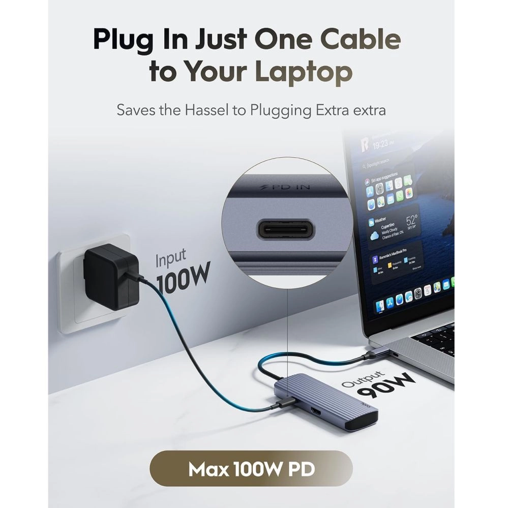 Cudy 6-IN-1 USB-C Hub with 4K