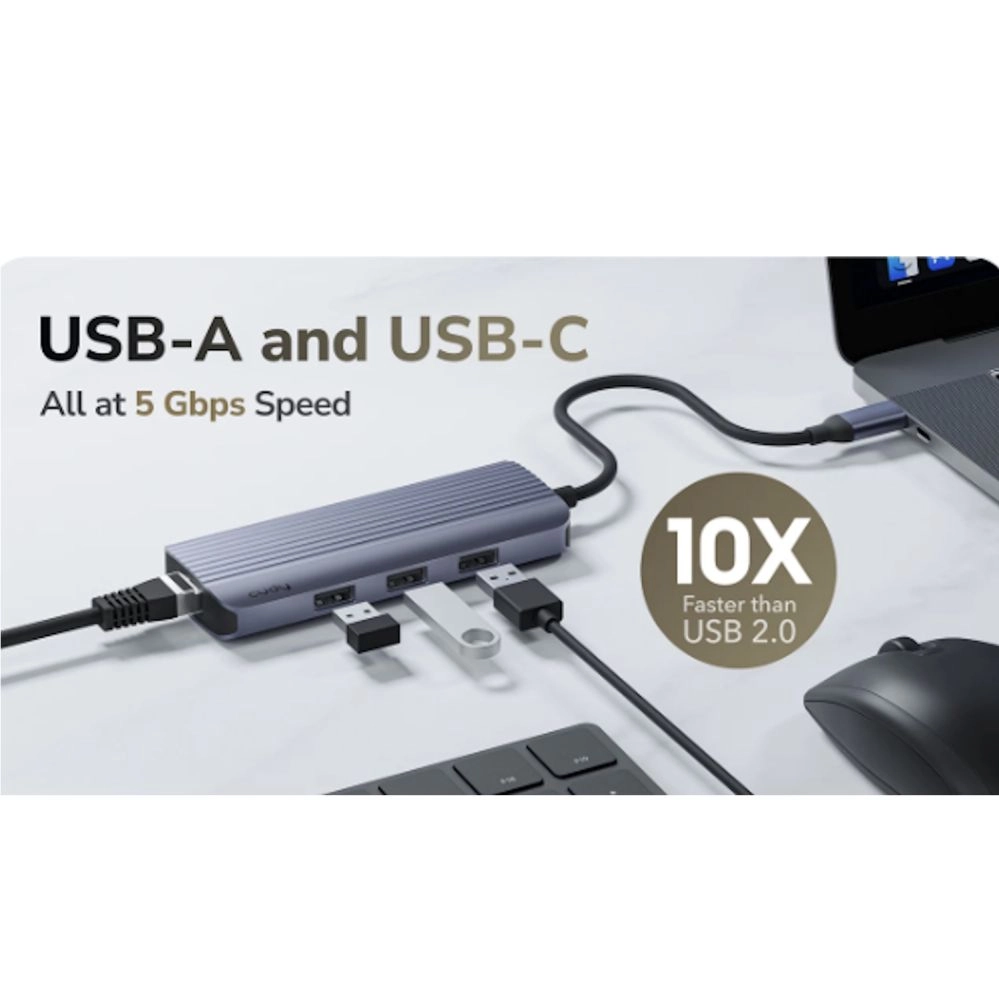 Cudy UH606 interface hub USB 3