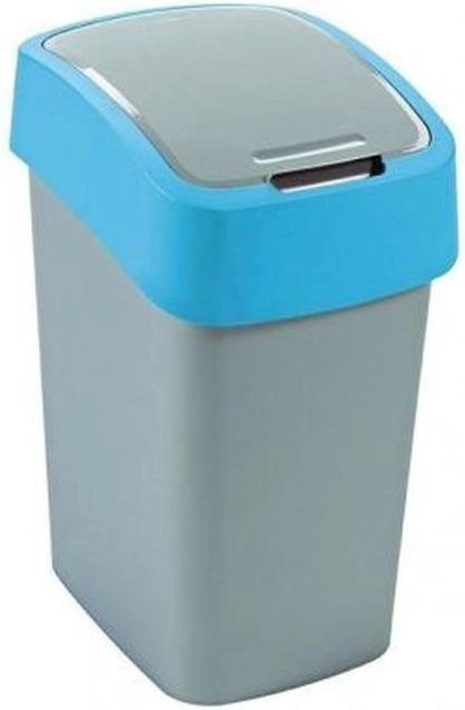 Waste bucket Flip Bin 25L silver/blue