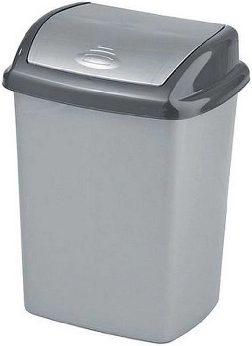 Atkritumu spainis Dominik 10L sudraba (