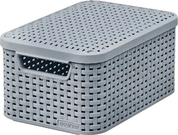 Curver Basket Box With Lid Container