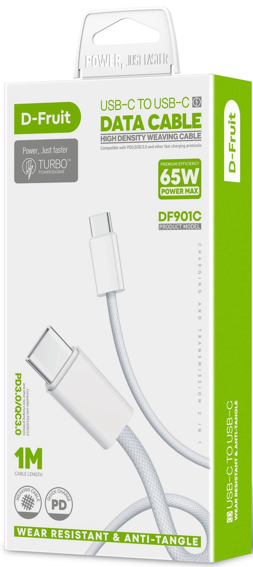 D-Fruit cable USB-C - USB-C 1m