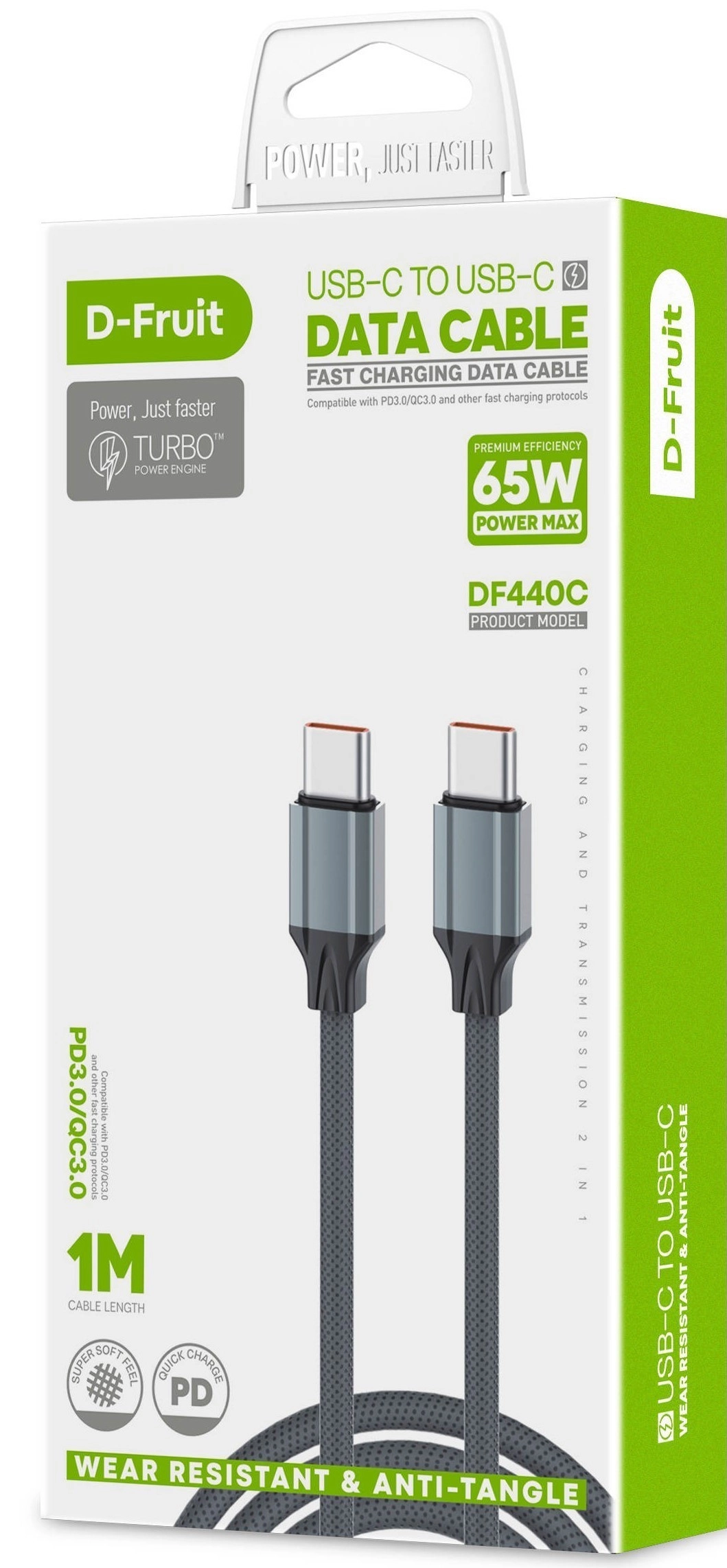 D-Fruit cable USB-C - USB-C 1m