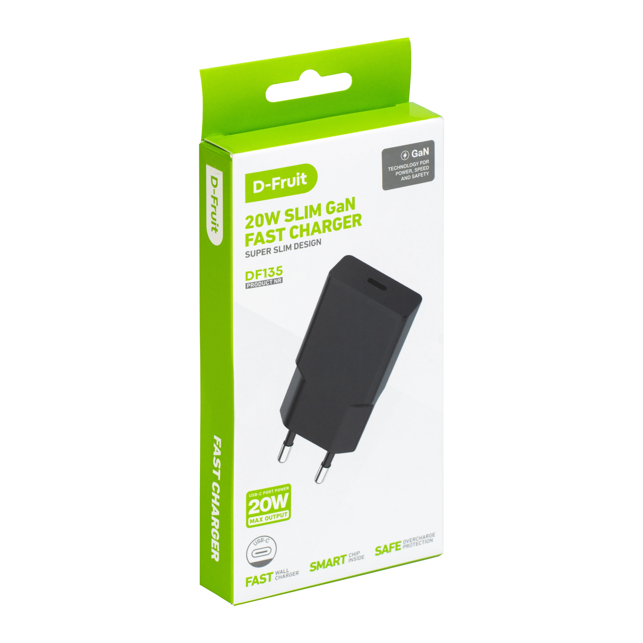 D-Fruit charger 20W USB-C DF135 black