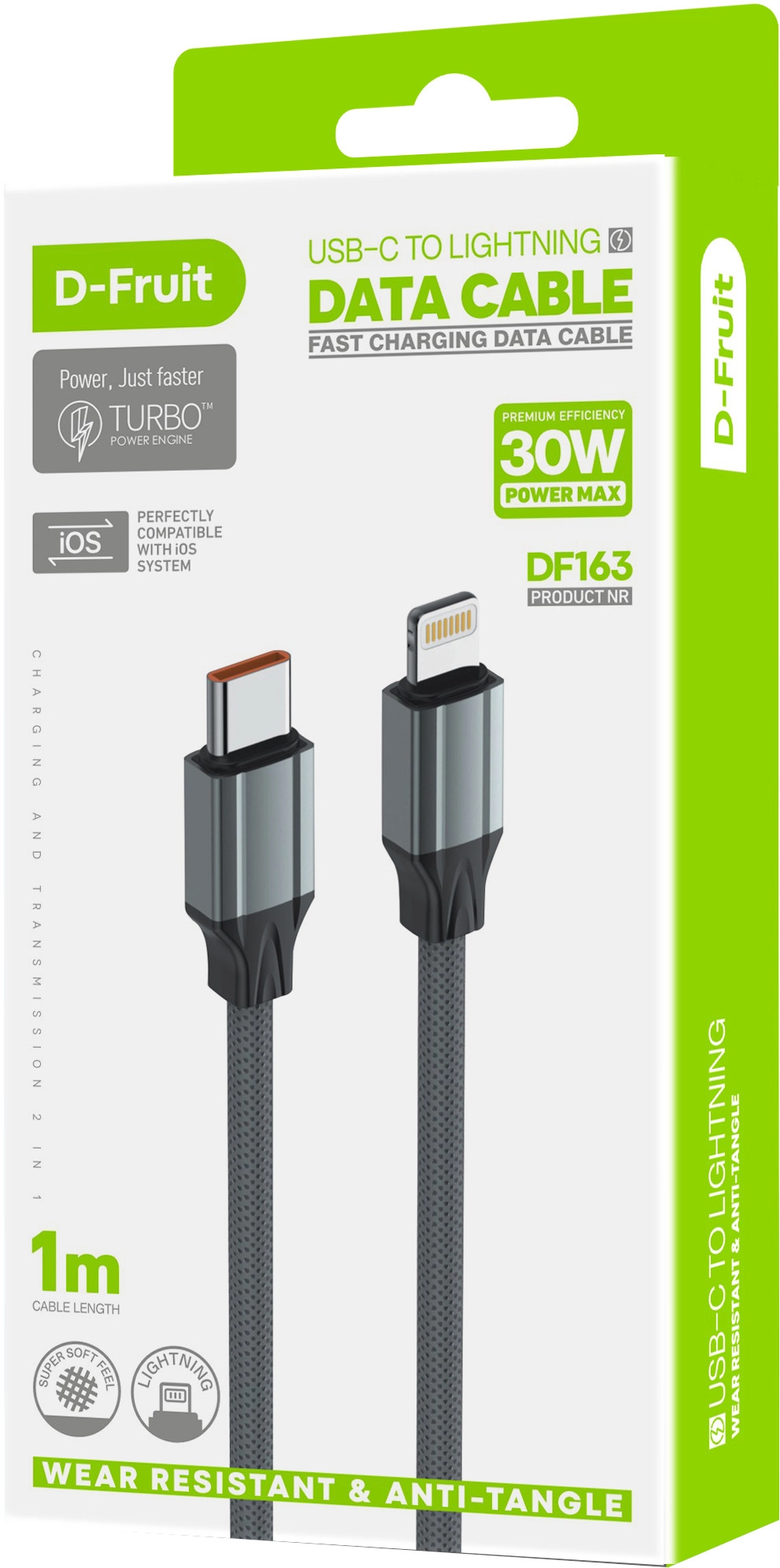 D-Fruit cable USB-C - Lighting DF163