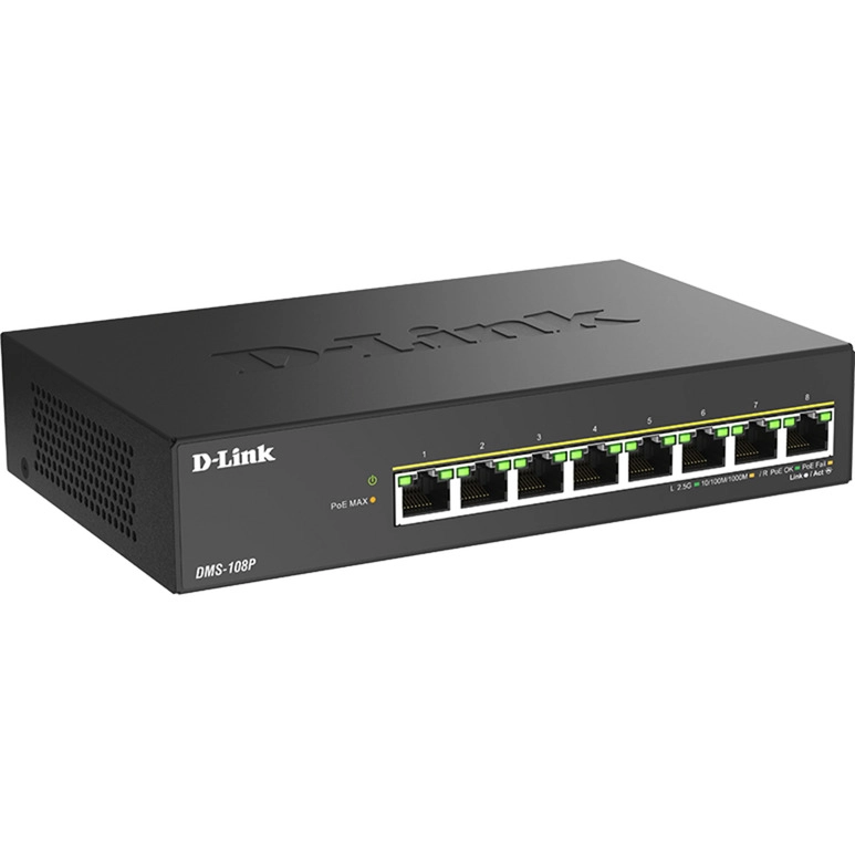 DLINK DMS-108P/E 8-Port Multi-Gigabit Unmanaged Po