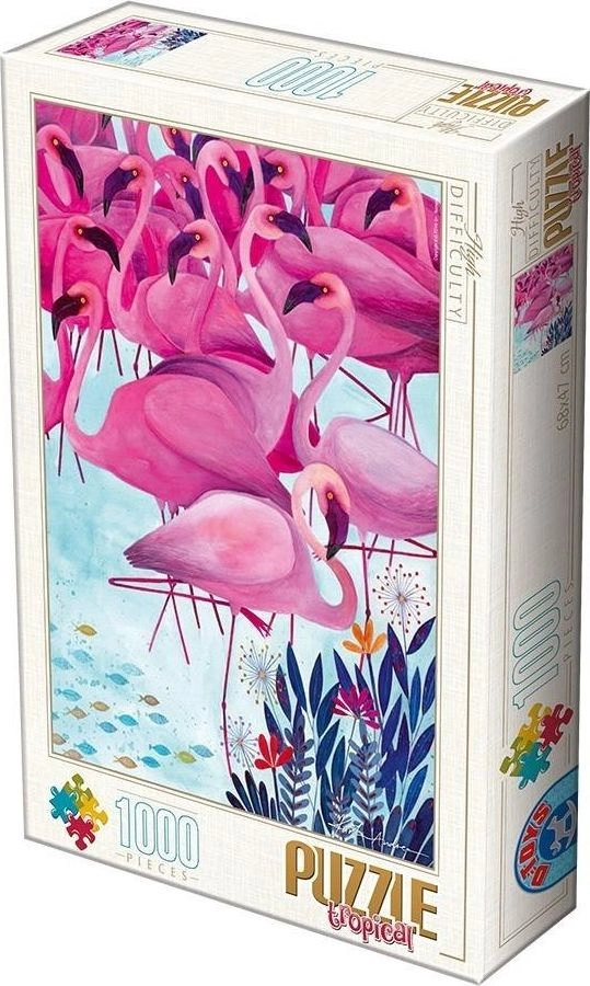 D-Toys Puzzle 1000 Andrea Kurti  Flamingi