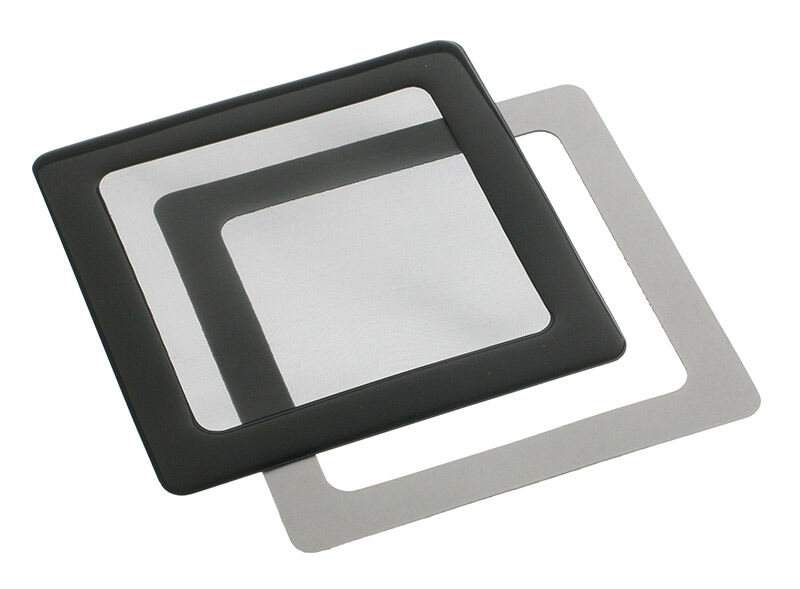 DEMCiflex Dust filter 80mm (DF0002) 80mmSquareblackmesh/magnets