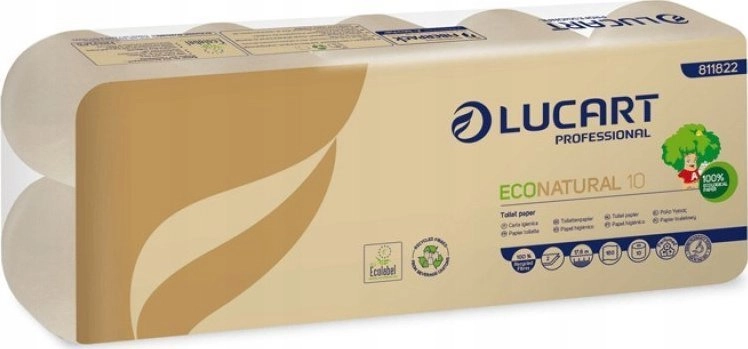Toilet paper Lucart T3 Natural 2-ply