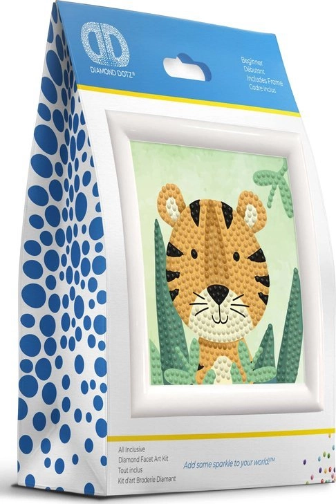 DIAMOND DOTZ WOODLAND TIGER 018-DD1052F 4895225927340