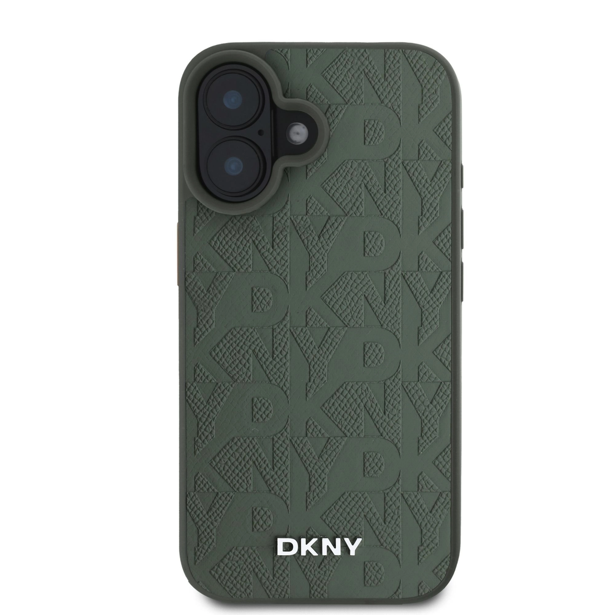 DKNY PU Leather Grid Pattern Magsafe