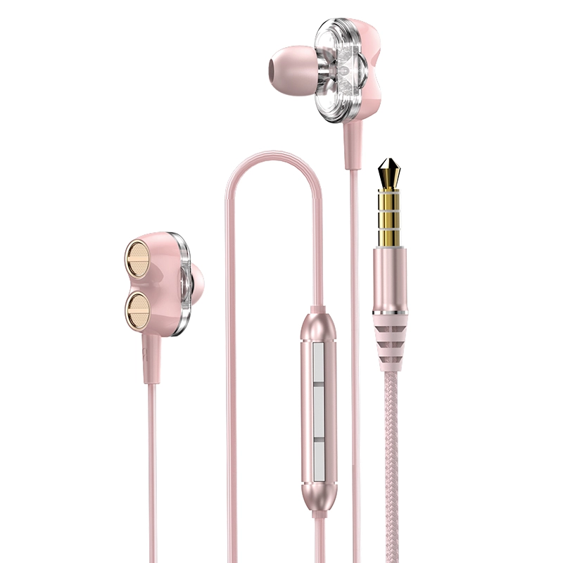 DUDAO X15 in-ear headphones Pink Wired