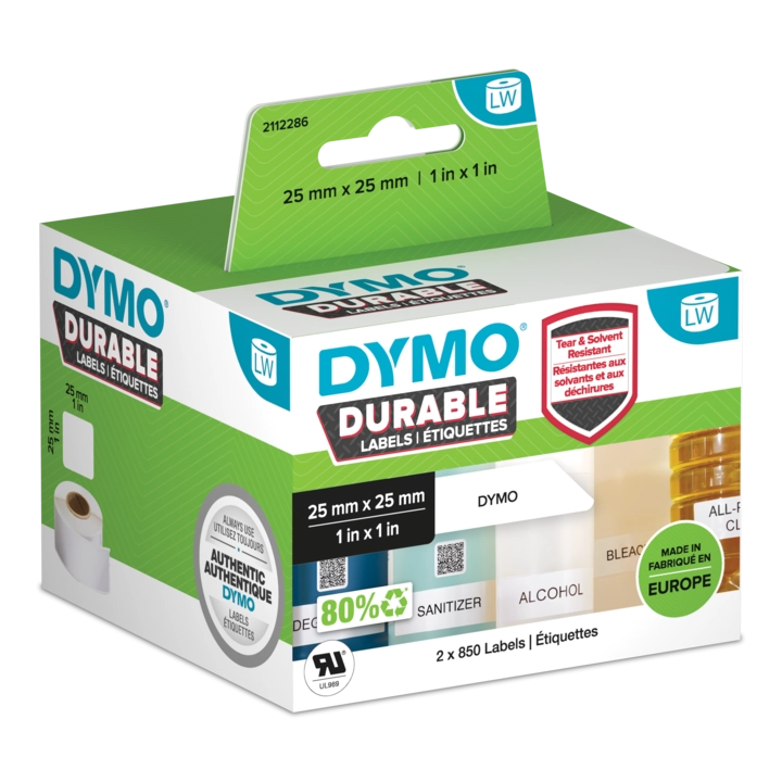 DYMO Durable White Self-adhesive printer label