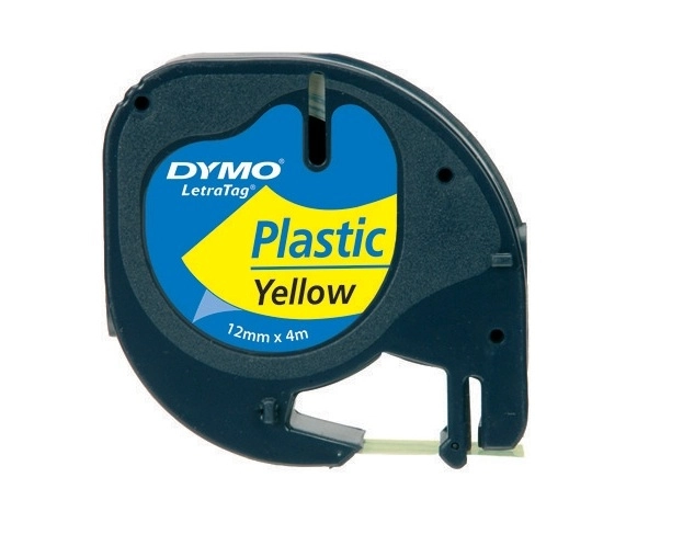 DYMO 12mm LetraTAG Plastic tape marķēšanas