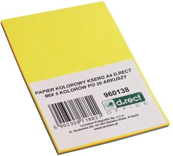 A4/100 copier paper 5 colors x