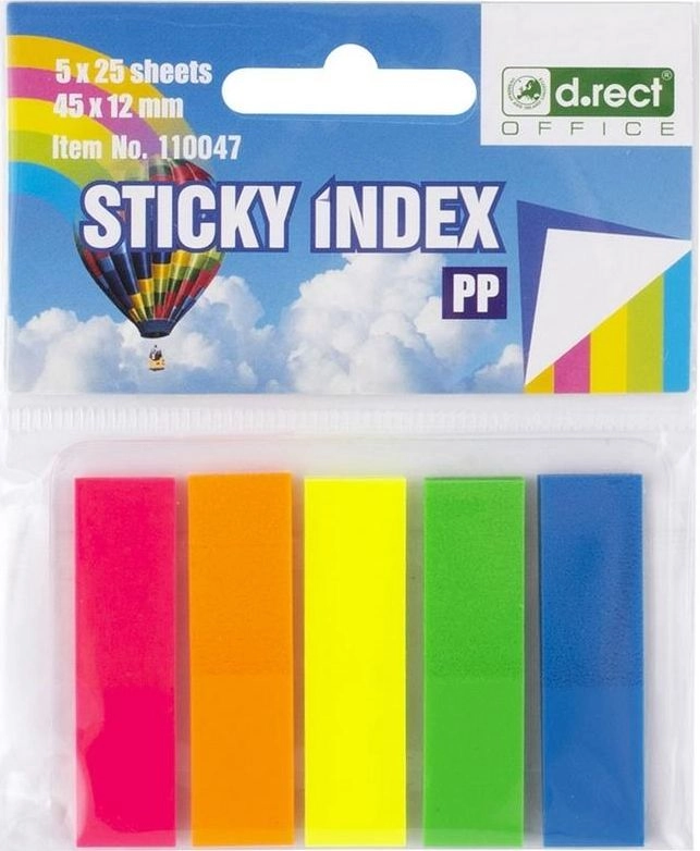 D.Rect Zakładki indeksujące 45x12mm 5x25
