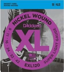 Daddario D`ADDARIO EXL120 ELECTRIC GUITAR STRINGS