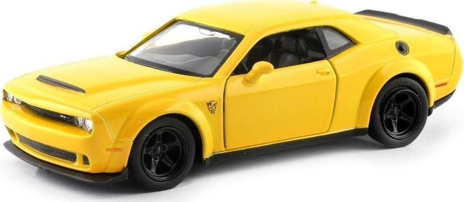 Model RMZ Dodge Challenger SRT yellow
