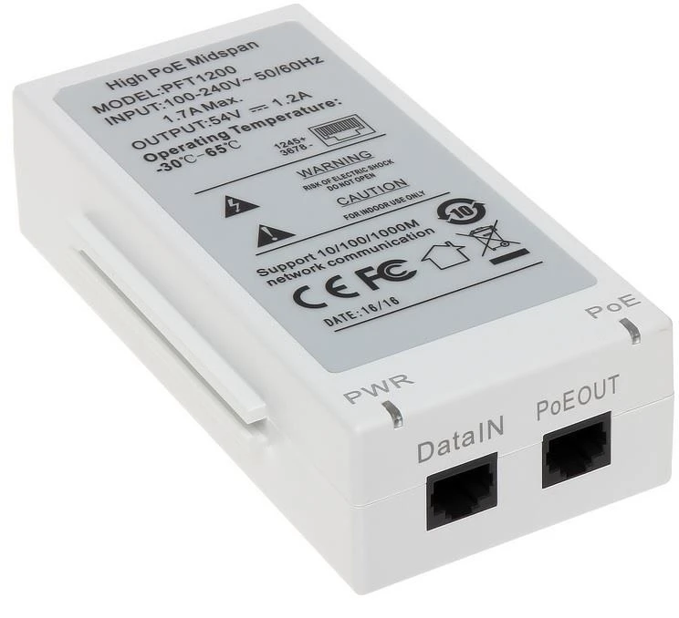 NET POE INJECTOR/PFT1200 DAHUA PFT1200 6939554912740