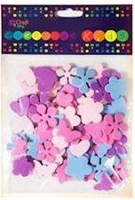 Foam stickers  flowers  butterflies  100 pcs