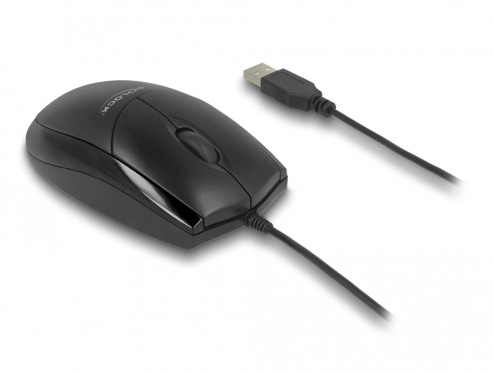 DeLOCK 12106 pele Birojs Abām rokām USB Type-A Optisks 1200 DPI