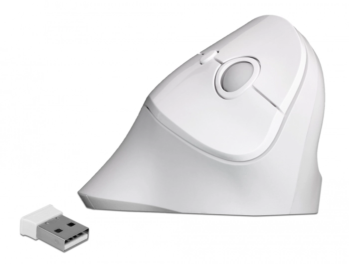 12596 Ergonomic USB White