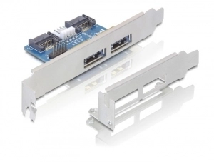 DeLOCK Slot bracket 2x eSATAp 5V/12V