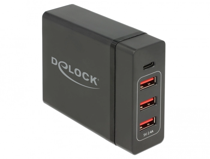 DeLOCK USB-Wandladegerät 63974 Universal Black AC